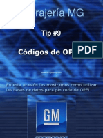 Tip 9 Codigos de Opel