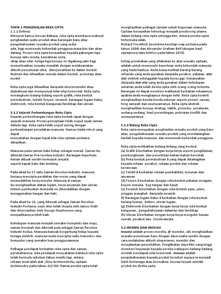 Hbls 2203 Reka Cipta Pdf