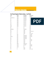 Cat Truck Engine Serial Number Prefix Chart