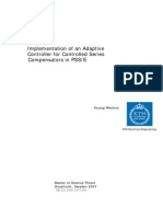 Implementation of an Adaptive Controller for Controlled Series Compensators in PSS/E