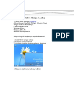 Cara Aktivasi Windows 8 Dengan MAK Key