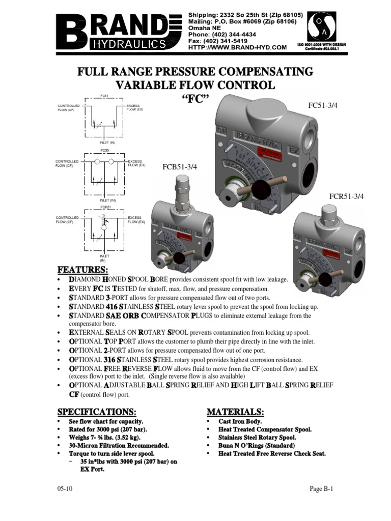 Catalog | PDF | Valve | Hydraulics