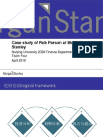 Case Study Robert Parson at Morgan Stanley