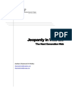 Jeopardy in Web 2.0 - The Next Generation Web Applications
