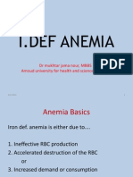 I.Def Anemia: DR Mukhtar Jama Nour, MBBS Amoud University For Health and Science Institute