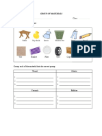 Worksheet:Group of Materials