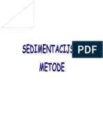 1.b Sedimentacijske Metode