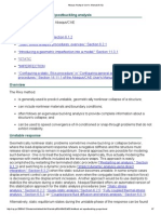 Unstable collapse and postbuckling analysis-Abaqus