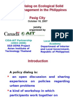 Introduction To Policy Dialog