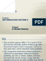 SQL Programiranje