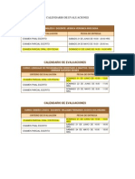 Calendario de Evaluaciones Orales 2014 - 1