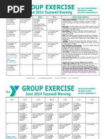 Group Exercise Schedule | PDF