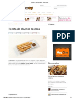 Receta de Churros