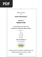 Download Online Examination - Project Report - Documentation Only by Arvind Singh SN22746893 doc pdf
