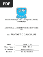 Download Completed Additional Mathematics Project Work Selangor 2014 by Isaac Hiew Yi Sa SN227471852 doc pdf