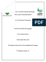 El Enfoque Comunicativo de La Enseanza de La Lengua