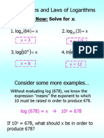 5.5 Properties and Laws of Logarithms