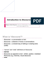 Introduction to Discourse Theory