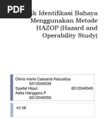 Download Teknik Identifikasi Bahaya Menggunakan Metode HAZOP Hazard by Adit Hanyya Adiet SN227476752 doc pdf