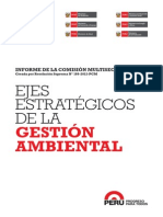 [Perú] Ejes Estrtégicos de La Gestión Ambiental 2012