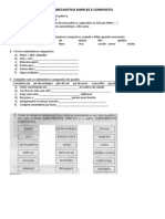 1 - Substantivos Simples e Composto - Copia