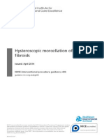 Hysteroscopic Morcellation of Uterine Fibroids: Issued: April 2014