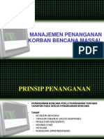 MANAJEMEN PENANGANAN KORBAN BENCANA