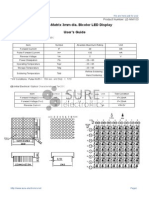 8x8 Dot-Matrix 3mm Dia. Bicolor LED Display User's Guide: (1) Absolute Maximum Ratings at Ta 25