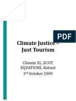 Climate Justice - Just Tourism