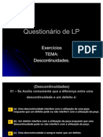 Questionario de LP Tema Descontinuidades Show Do Milhao PDF