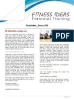 Fitness Ideas Newsletter - 1 June 2014