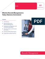 Effective Records Management in Today's Business Environment