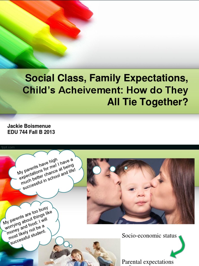 Social Class Vs Family Expectations PDF Socioeconomic Status