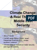 Climate Change a Real Threat to Middle East Secruity