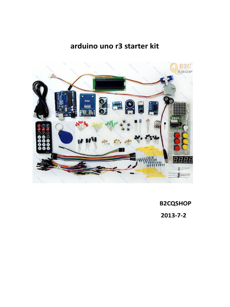 Arduino Uno R3 Starter Kit Guide | PDF | Arduino | Subroutine