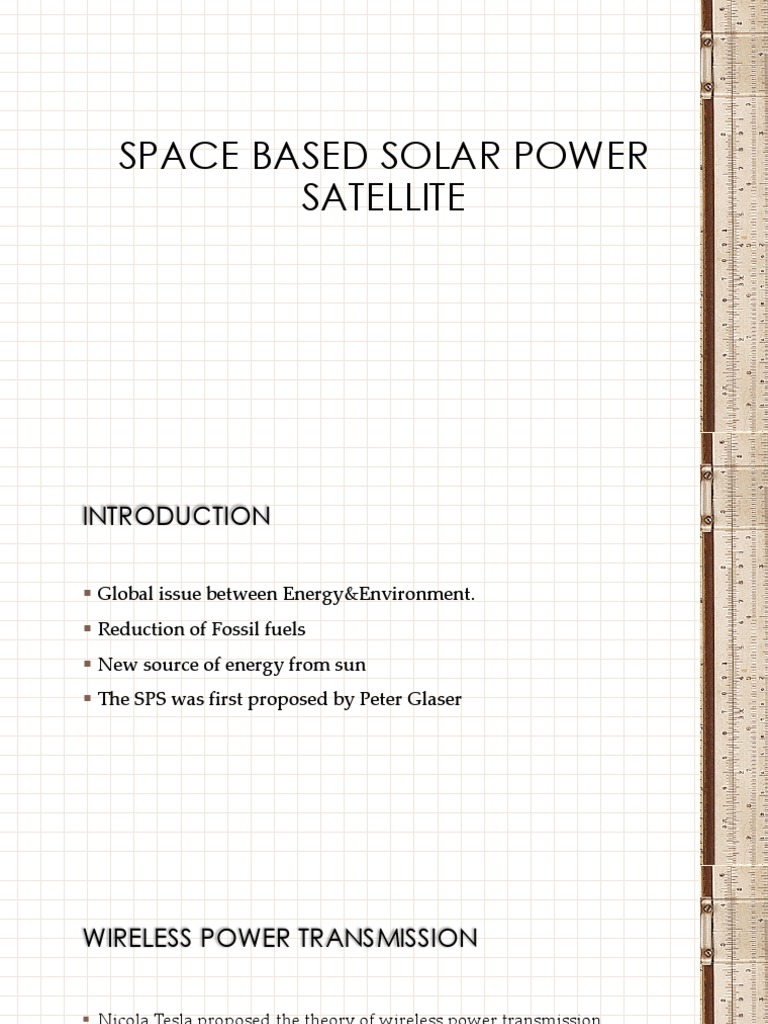 Space Based Solar Power | PDF | Microwave | Antenna (Radio)