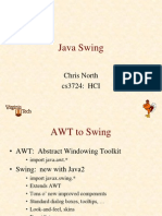 Java Swing: Chris North cs3724: HCI