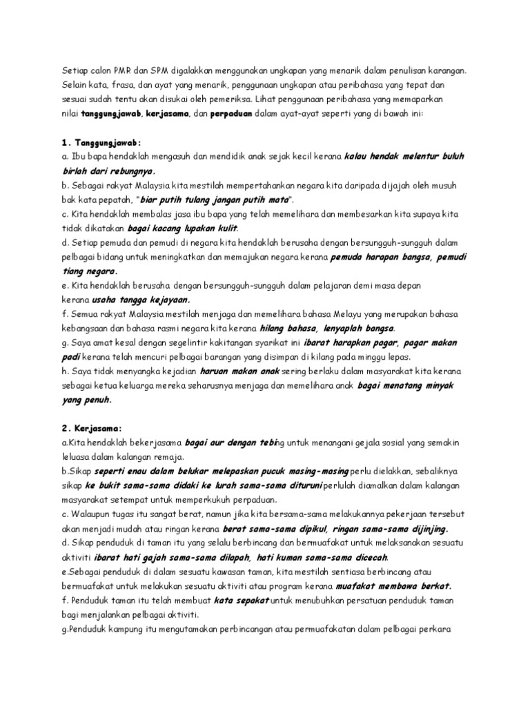 Peribahasa Spm Pdf