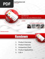 Advanced Card System ACOS6S SAM Data Sheet