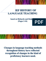 A Brief History of Language Teaching