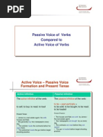 Titolo Della Lezione: Passive Voice of Verbs Compared To Active