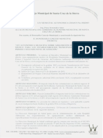 Santa Cruz, 010.2013 Ley de Adquisicion Equipos Medicos y Establecimientos 1º y º Nivel