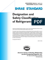 Ashrae Standard Designation and Safety Classification of Refrigerants