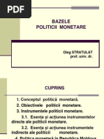 bazele politicii monetare
