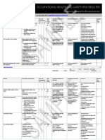 Division OHS Risk Register Example Office