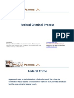 Federal Criminal Process