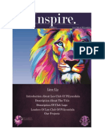 INSPIRE - NEWSLETTER - Chapter I - LEOS OF PILIYANDALA
