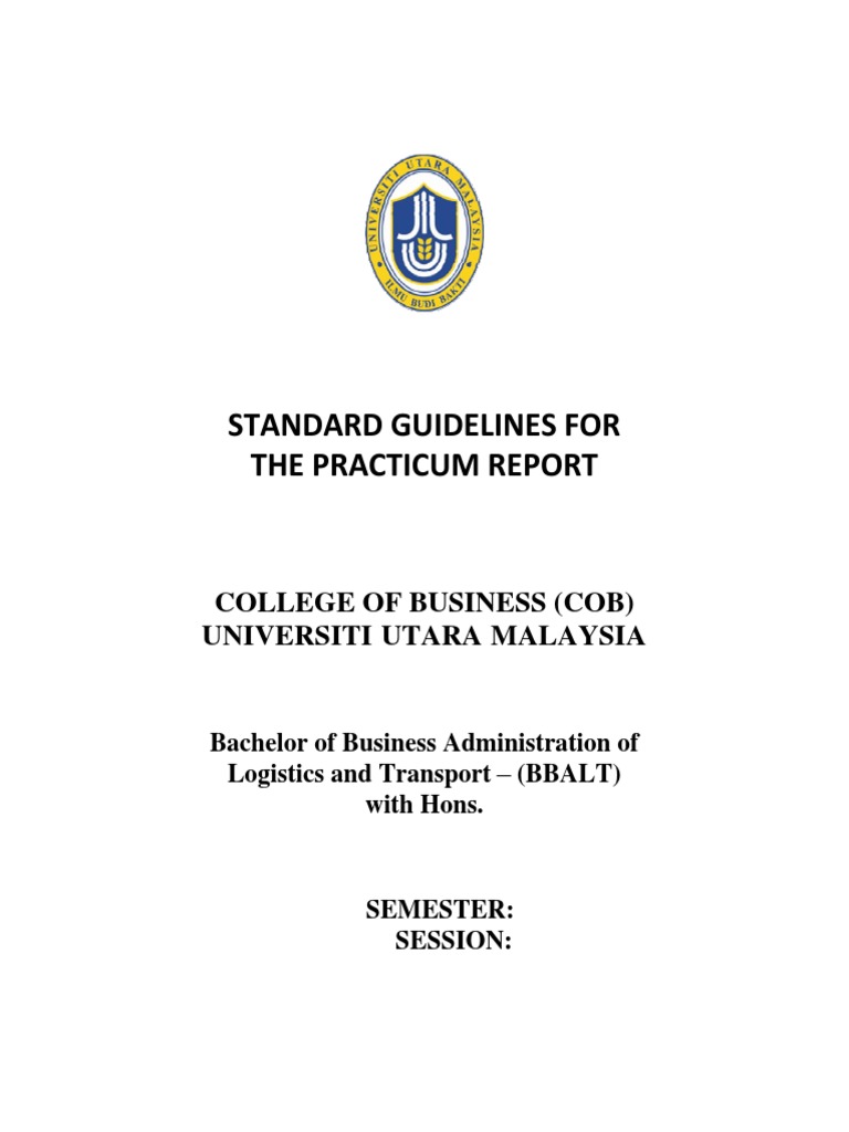 Bbalt Practicum Report Internship Job Hunting