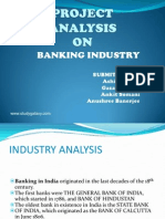 Banking Industry: Submitted By:-Ashish Maloo Gazal Badlani Ankit Somani Anushree Banerjee