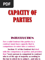 Capacity of Parties